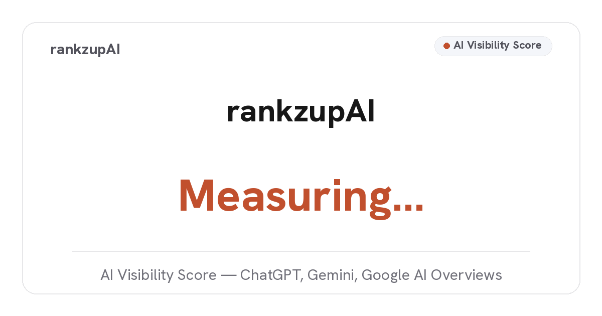 rankzupAI — 官网预览图